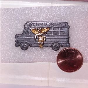 School Bus Tac Pin w/Guardian Angel